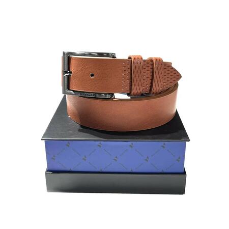 Cintura in pelle con confezione regalo 