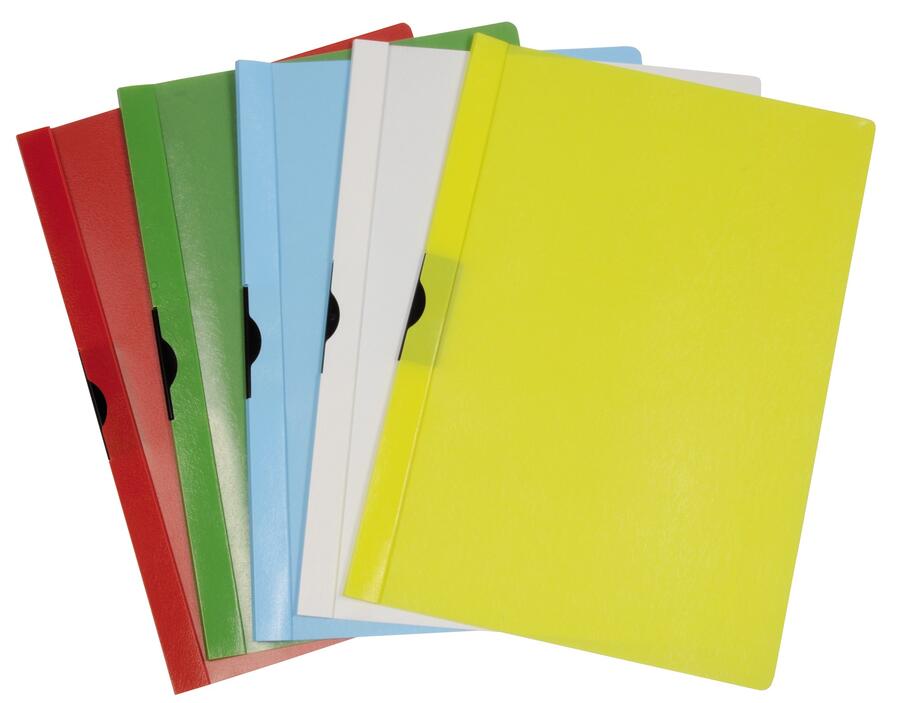 CARTELLINA CON CLIP BLOCCAFOGLI - Confezione 5 pz.