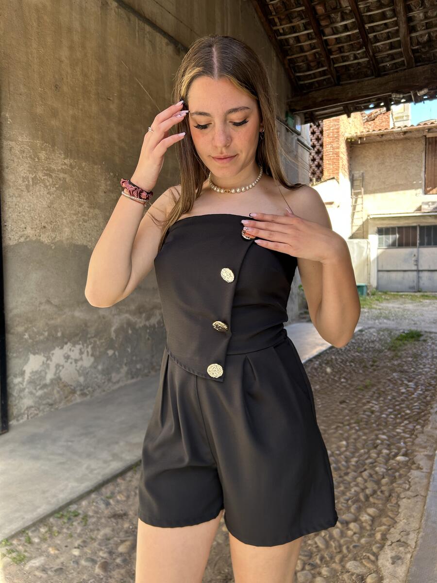 NOVITÀ Tutina bottoni dorati
