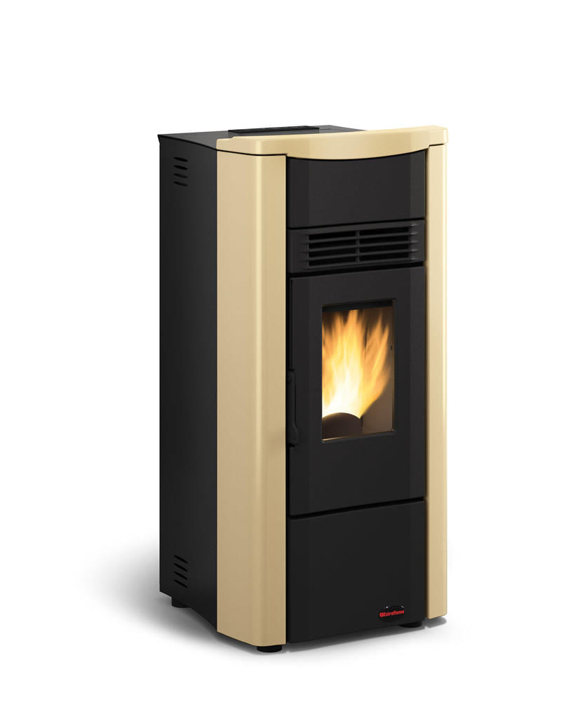 Stufa a pellet MCZ Musa Comfort air 14 m1 white 13,8 kW ad ...
