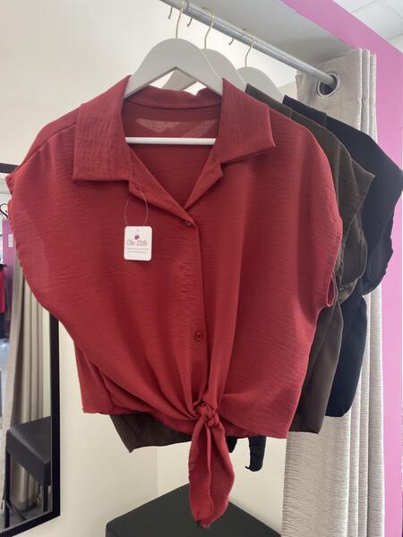 NOVITÀ Camicia morbida con fiocco