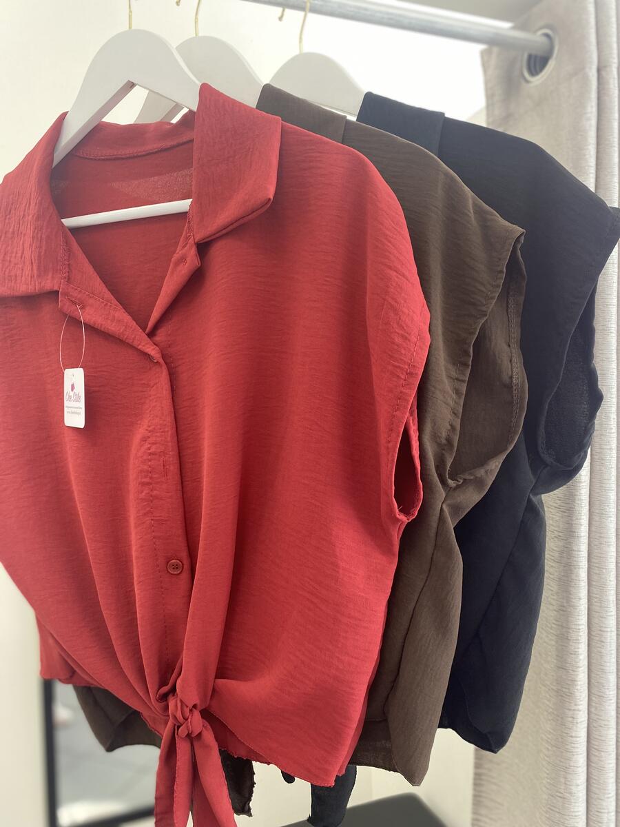 NOVITÀ Camicia morbida con fiocco