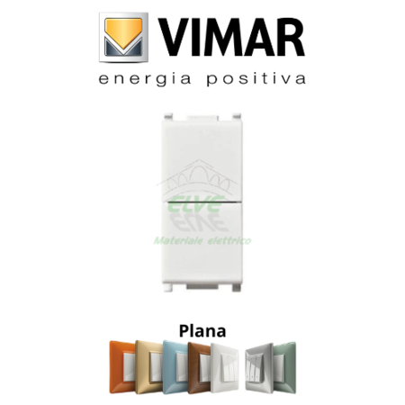 VIMAR - 14066 PLANA Due pulsanti indipendenti 1P 10A bianco
