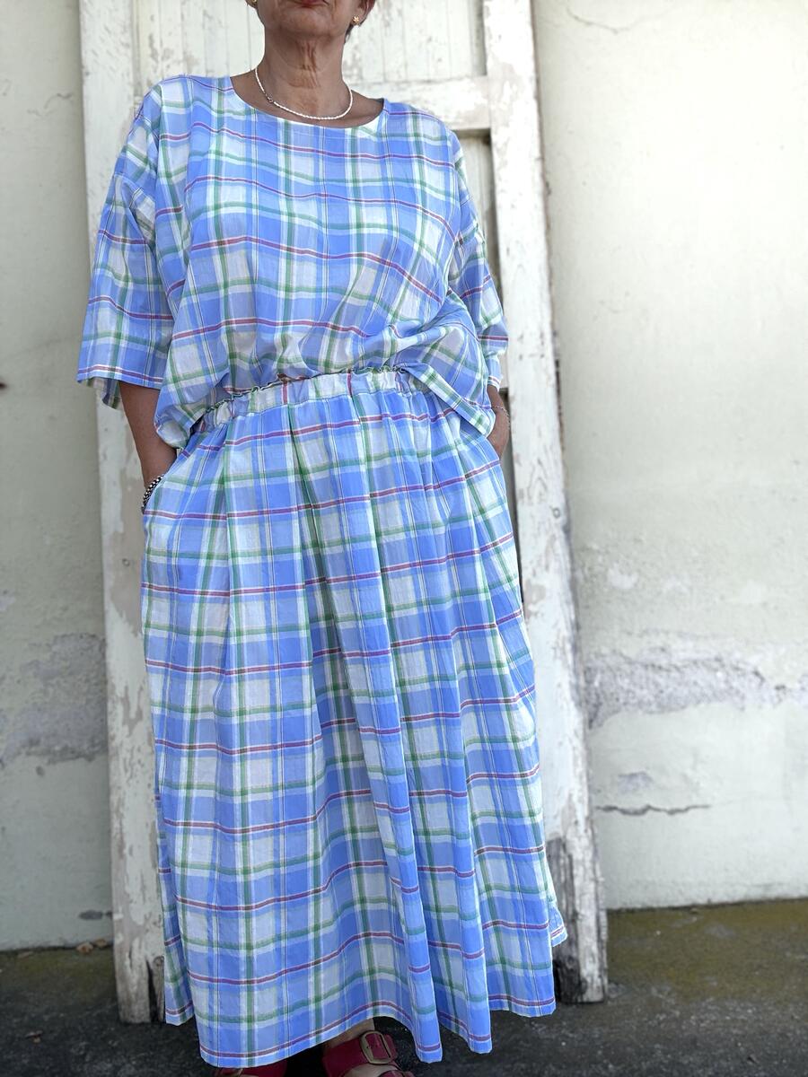 Camicia maxi quadri