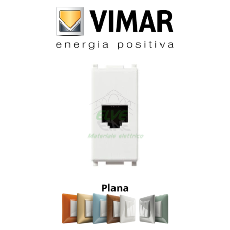 VIMAR - 14320 PLANA Presa RJ11 6/4 bianco