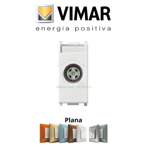 VIMAR - 14300.01 PLANA Presa tv-radio-sat diretta bianco