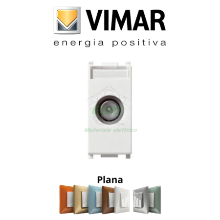 VIMAR - 14300.10 PLANA Presa tv-radio-sat passante bianco