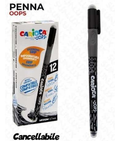 CARIOCA OOPS PENNA CANCELLABILE 0,7 mm   [Confezione da 12 pezzi]