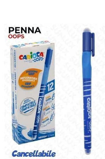 CARIOCA OOPS PENNA CANCELLABILE 0,7 mm   [Confezione da 12 pezzi]