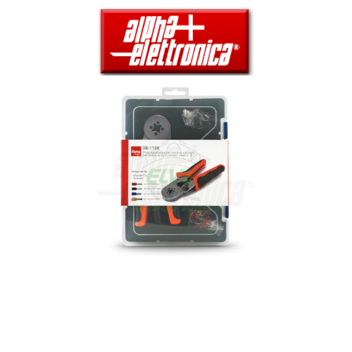 ALPHA ELETTRONICA - 98-119K Pinza crimpatrice per terminali a tubetto