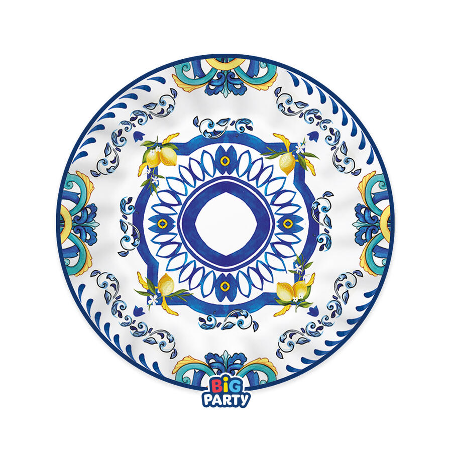Amalfi Piatto carta cm.25 conf. 6 pezzi 