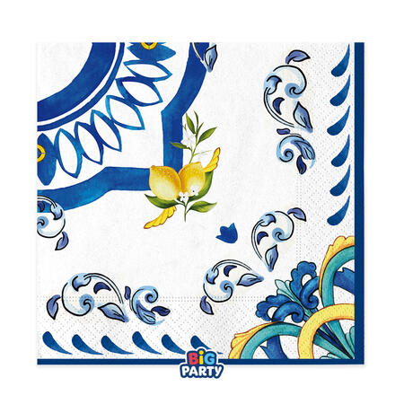 Amalfi  Tovagliolo in carta cm.33x33  Conf.16 pezzi