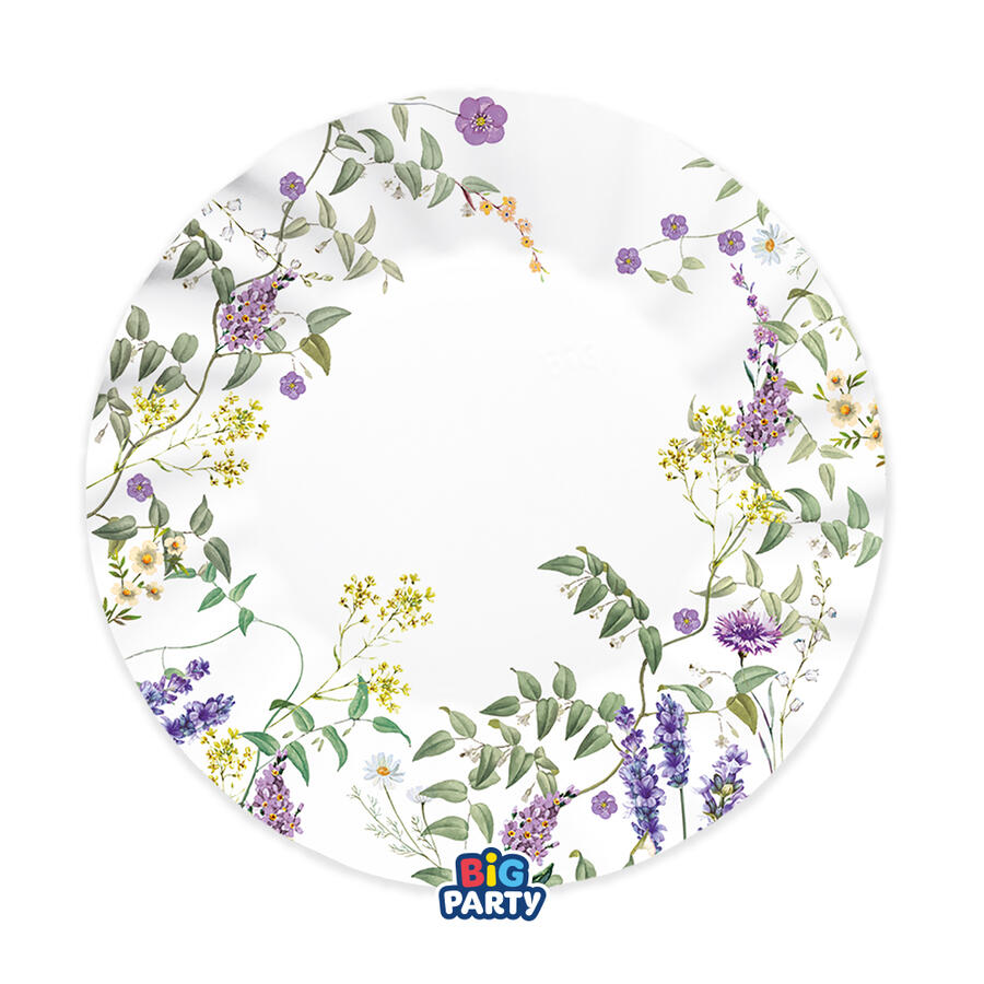 Flower Garden Piatto in Dia. cm.25 Conf. 6 pezzi 