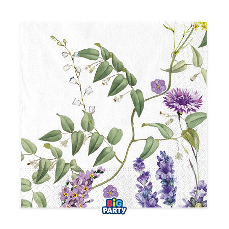 Flower Garden  Tovagliolo in Carta cm.33x33 Conf.16 pezzi