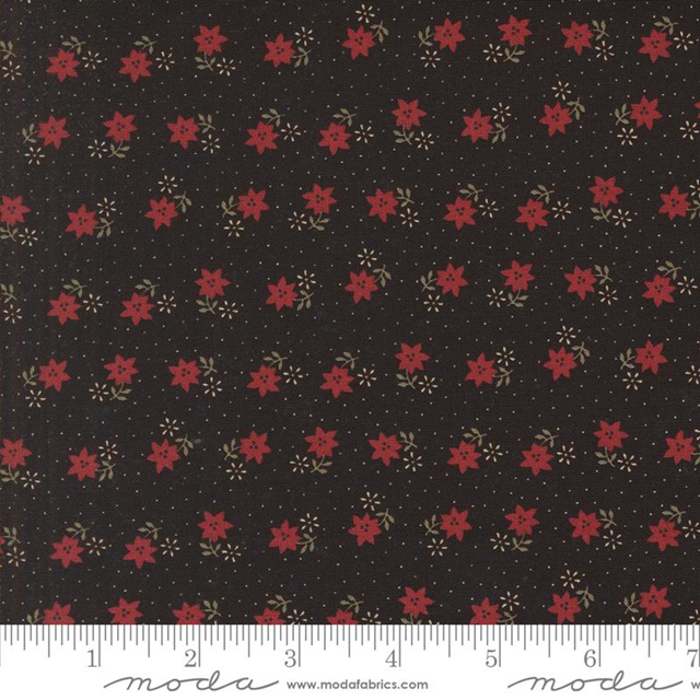 9782-19 Coll. A Vintage Christmas kansas troubles fondo nero - taglio 25x110 cm 