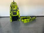 Kayak a Motore di prua Haswing Cayman 55lb con GPS + Pedali divisibile Big Mama Triken 330 live S, con ruote e vasca del vivo