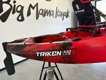 Kayak a Motore di prua Haswing Cayman 55lb con GPS + Pedali divisibile Big Mama Triken 330 live S, con ruote e vasca del vivo