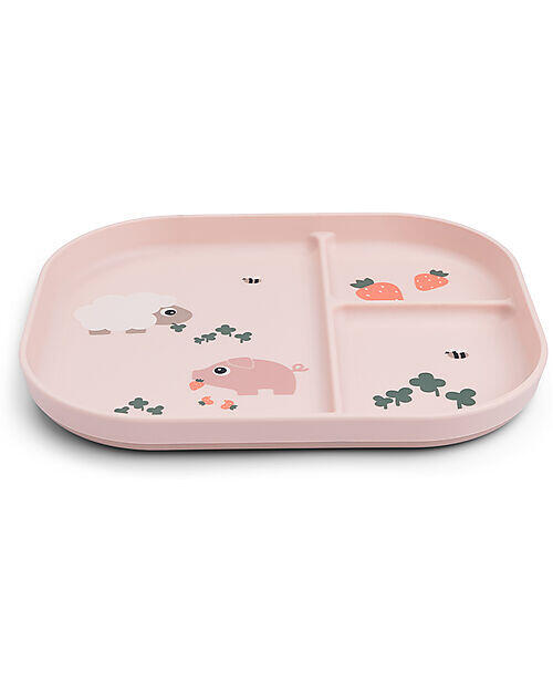 Piatto con scomparti Tiny Farm - Colori assortiti