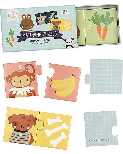 Puzzle Educativo Animal Snacks
