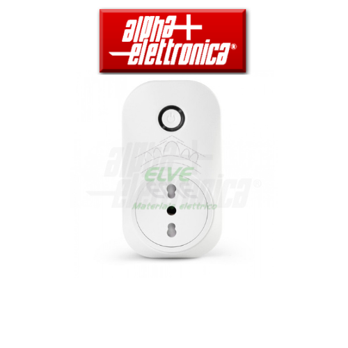 ALPHA ELETTRONICA - 23-50/IT16 Presa intelligente Wi-Fi bipasso 10-16A - spina 16A