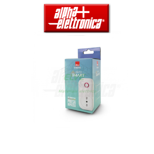 ALPHA ELETTRONICA - 23-50/IT16 Presa intelligente Wi-Fi bipasso 10-16A - spina 16A