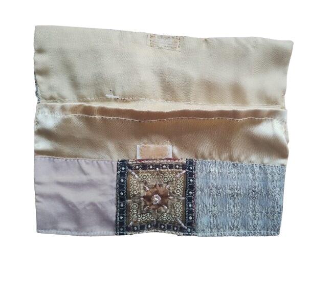 Set 6 Astucci Decorati in Tessuto Ricamato - Pochette Etniche Multiuso