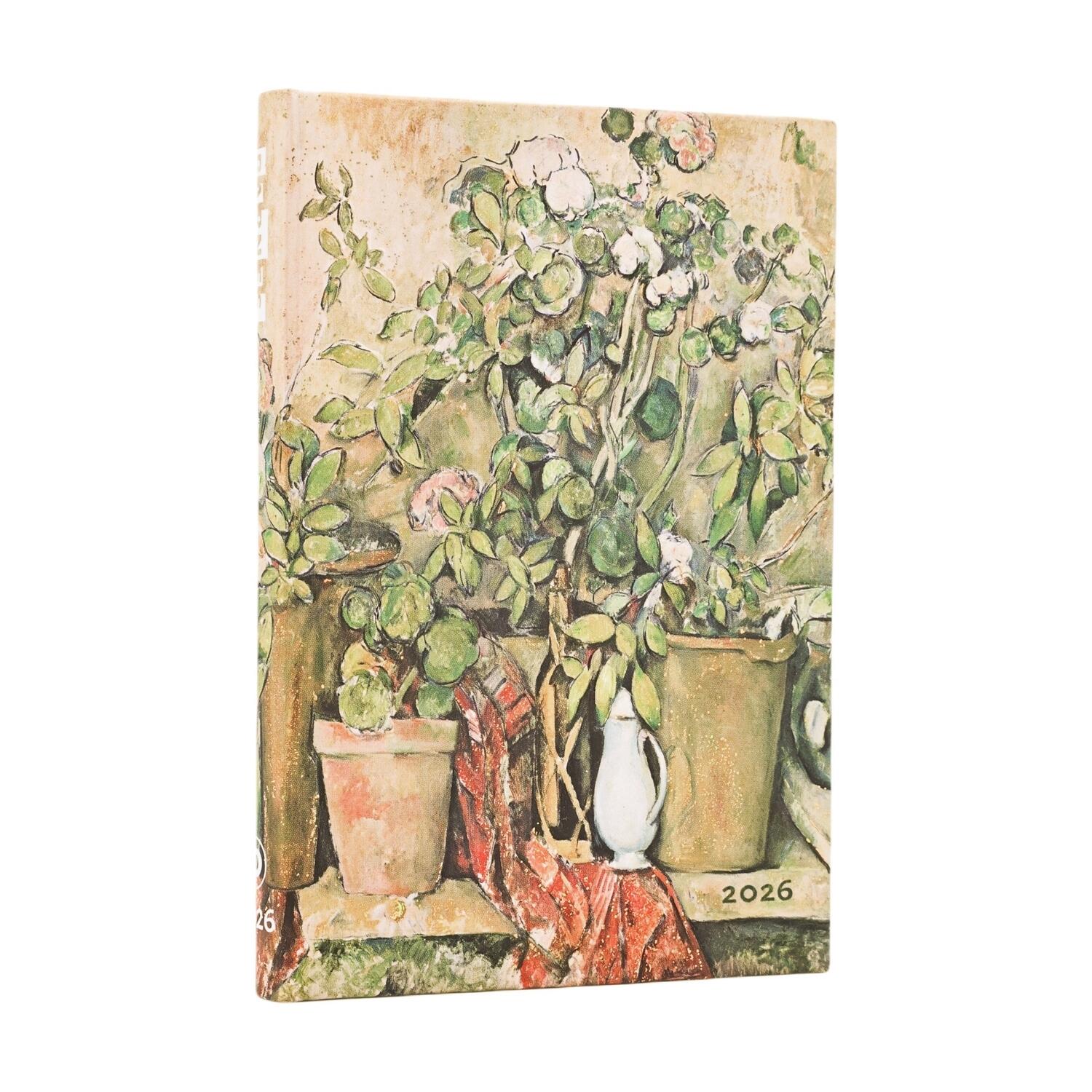 Agenda settimanale 2026 Paperblanks Vasi di Terracotta e Fiori, Cezanne – Mini