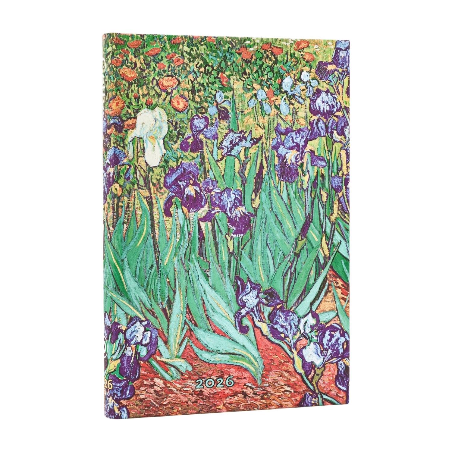 Agenda settimanale 2026 Paperblanks “Iris di Van Gogh” – Mini