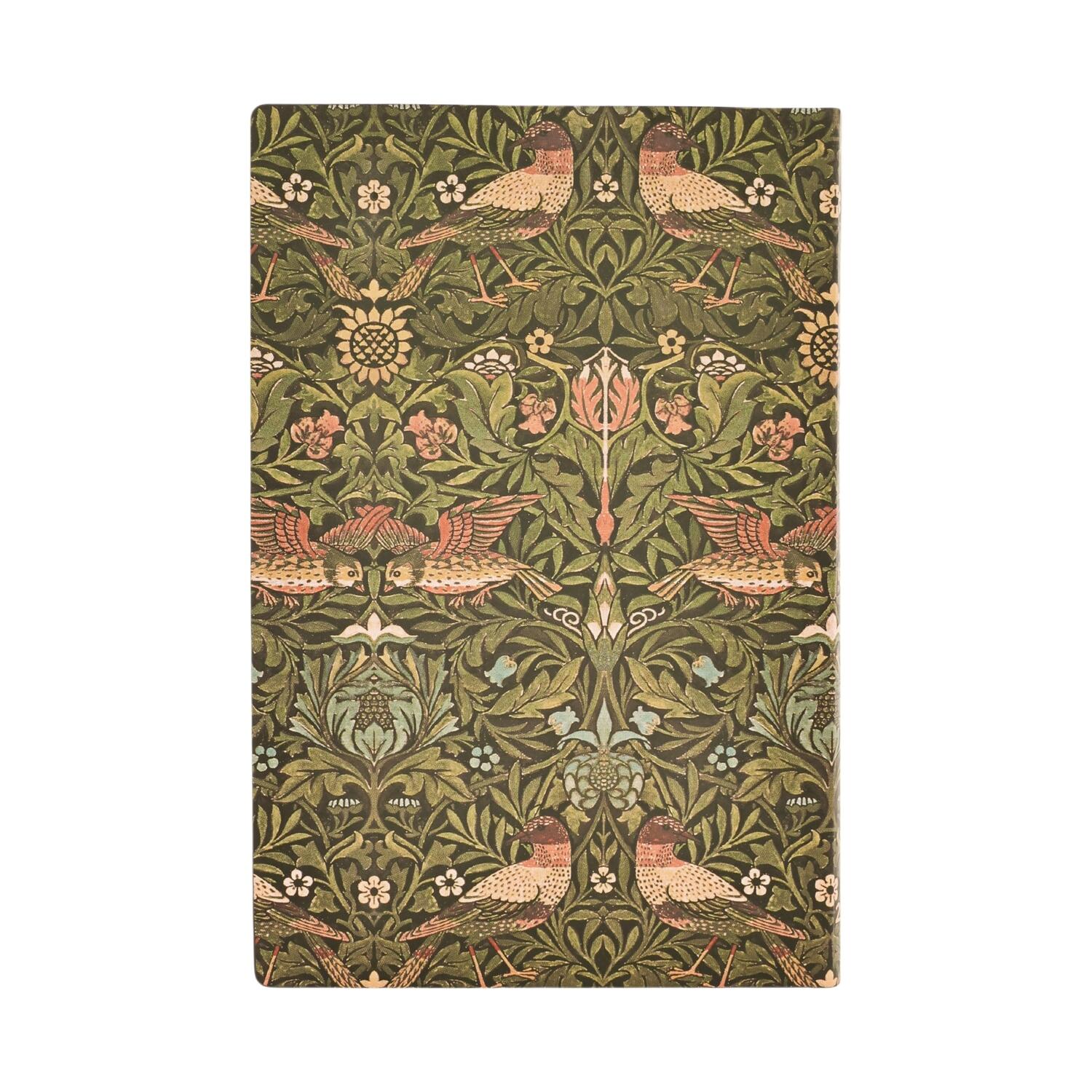 Agenda settimanale 2026 Paperblanks "Morris Uccelli" – Mini Flexi