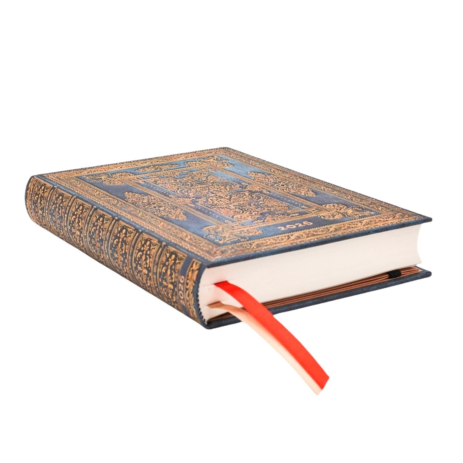 Agenda giornaliera 2026 Paperblanks Blu Lussuoso – Midi