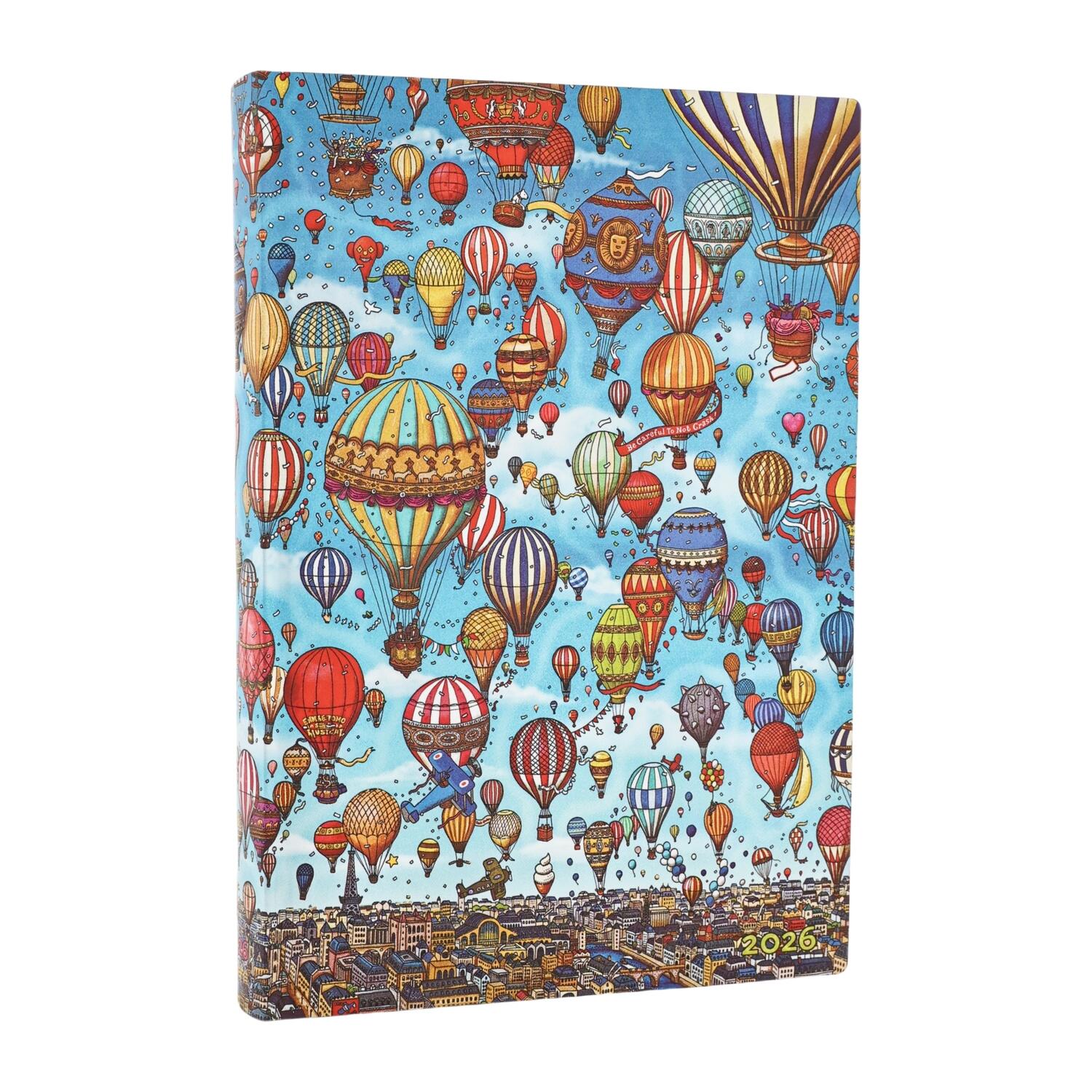 Agenda giornaliera 2026 Paperblanks Festival delle Mongolfiere – Pierre Detective – Midi Flexi