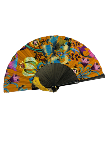 Ventaglio artigianale in tessuto prezioso, variante 545