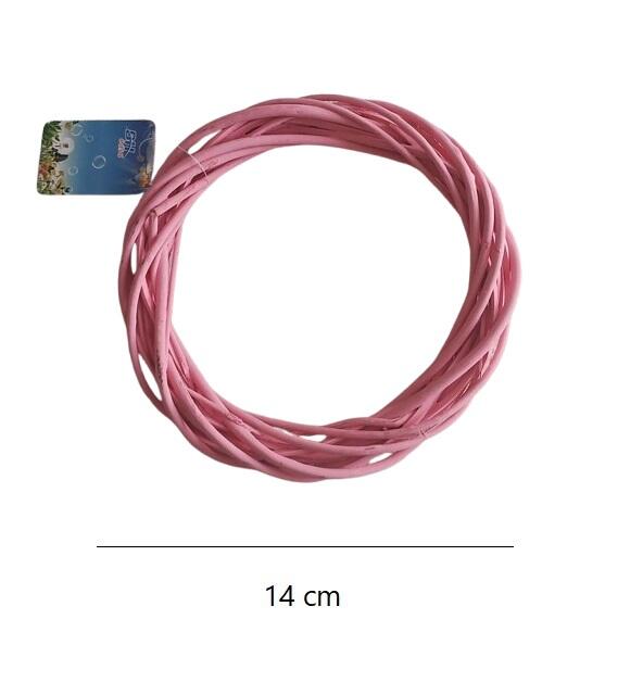 Set 5 Corone/Ghirlande in Ramo Naturale Rosa