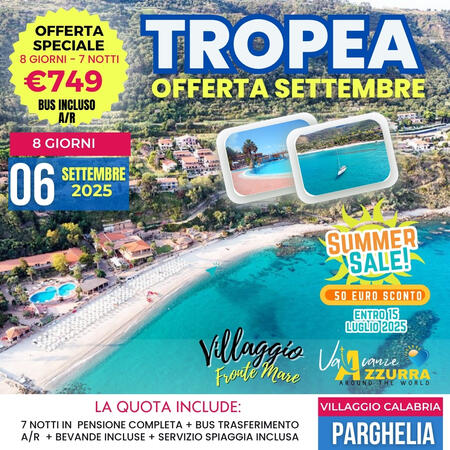 06 SETTEMBRE 2025 Futura Style Villaggio Baia Tropea