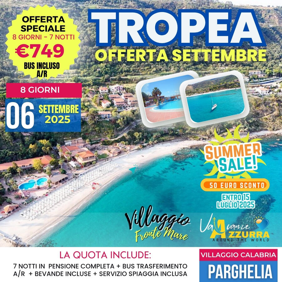 06 SETTEMBRE 2025 Futura Style Villaggio Baia Tropea