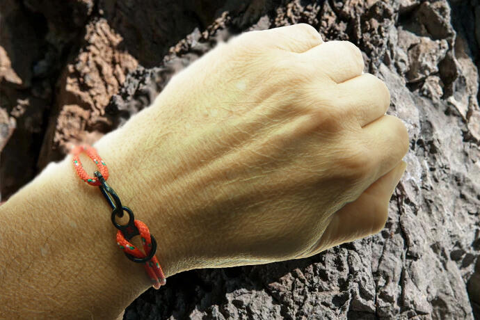 Bracciale Moschettone + discensore 8 Alpinismo Katal