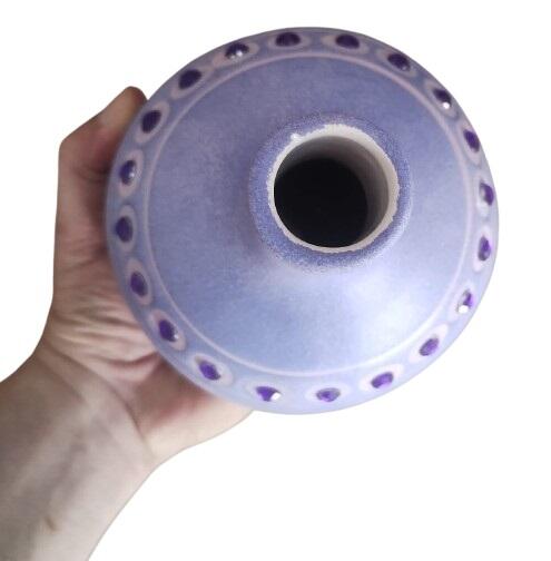 Vaso Bottiglia con Zirconi Lilla DH021004 – Finitura Satinata Made in Italy