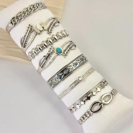 Braccialetti Rigidi Intagliati Tendenza 
