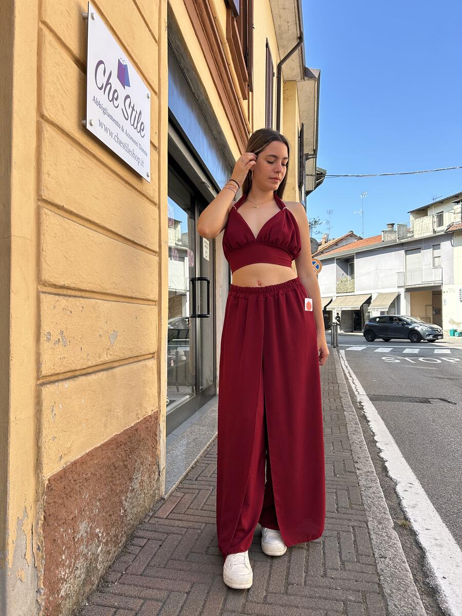 NOVITÀ Completo top & pantalone con spacchi