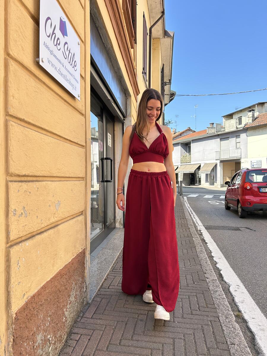 NOVITÀ Completo top & pantalone con spacchi
