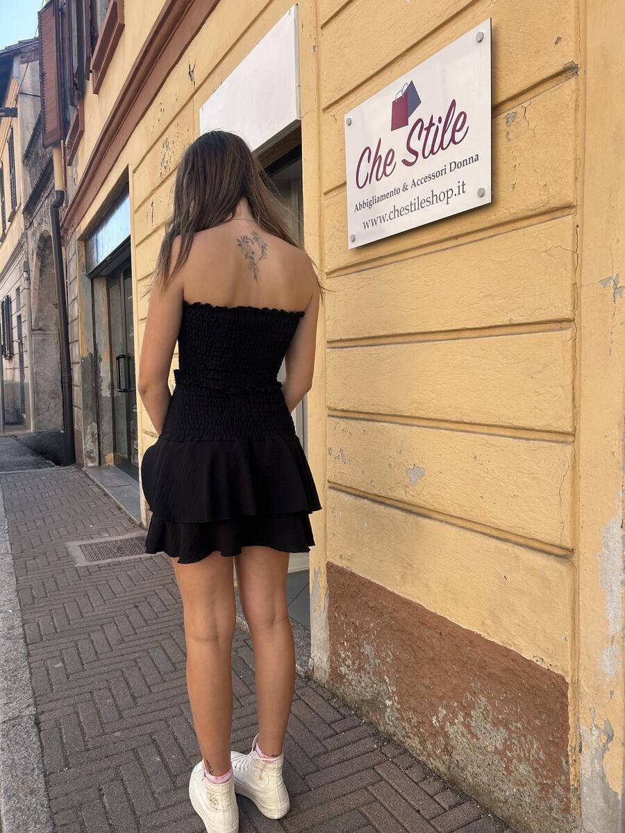 NOVITÀ Coordinato top a fascia & gonna a balze