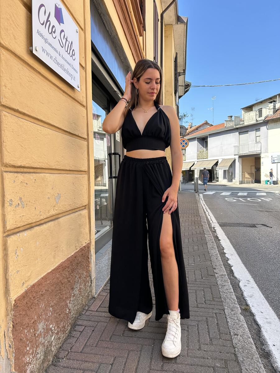 NOVITÀ Completo top & pantalone con spacchi