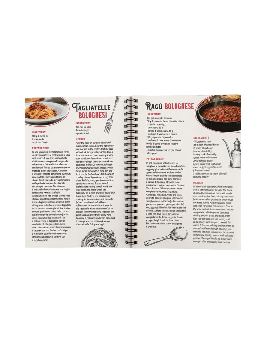 Bolognese Notebook and Recipe Book
