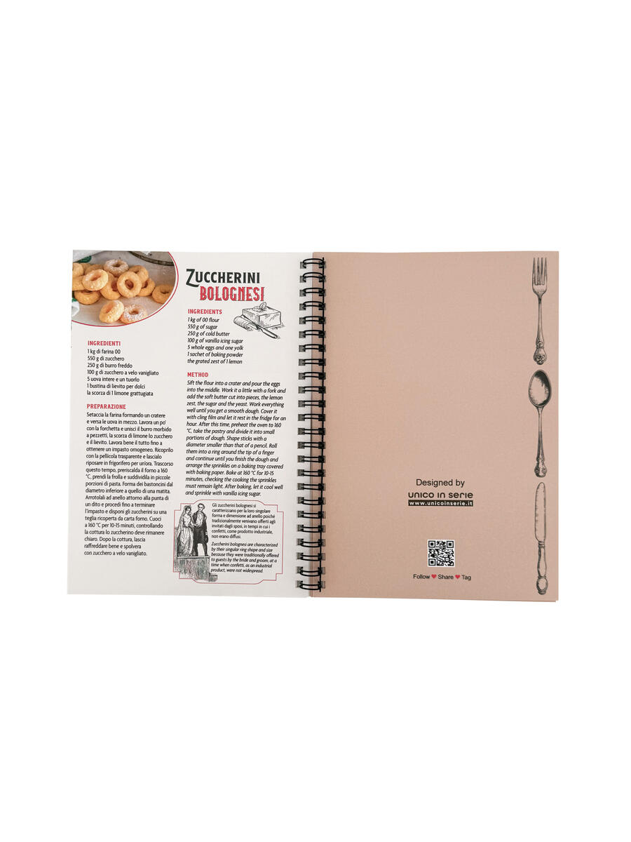 Bolognese Notebook and Recipe Book