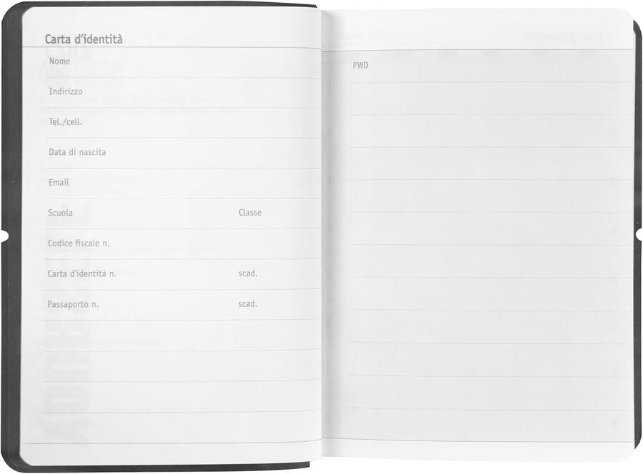 COMIX U AGENDA 16MESI DAY MINI YOURSELF OPTICAL NERO