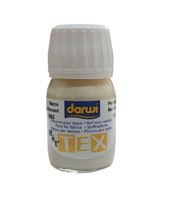 Colore per Tessuti Perlato Darwi Tex 30 ml – Pittura Permanenti per Stoffa, Lavabile e Brillante