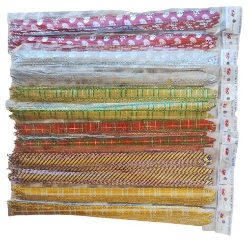 120 Fiocchettini Pull Flower Ribbon – Nastrini Automatici Decorativi Assortiti per Confezioni Regalo e Feste