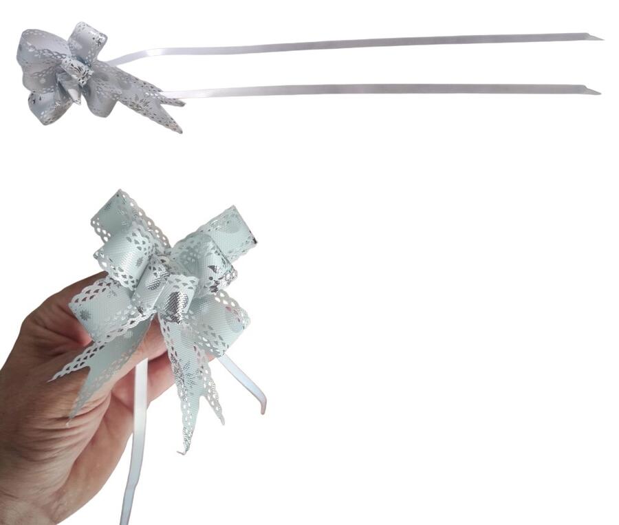 120 Fiocchettini Pull Flower Ribbon – Nastrini Automatici Decorativi Assortiti per Confezioni Regalo e Feste