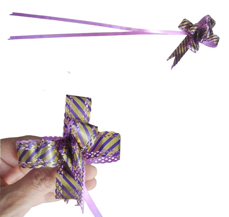 120 Fiocchettini Pull Flower Ribbon – Nastrini Automatici Decorativi Assortiti per Confezioni Regalo e Feste