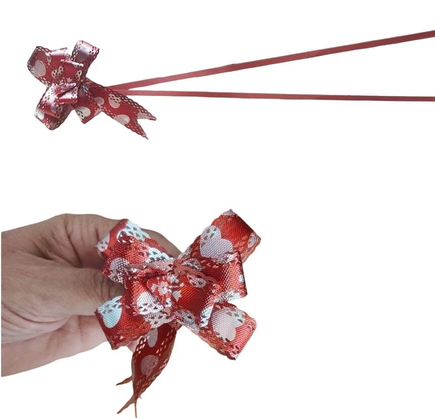 120 Fiocchettini Pull Flower Ribbon – Nastrini Automatici Decorativi Assortiti per Confezioni Regalo e Feste